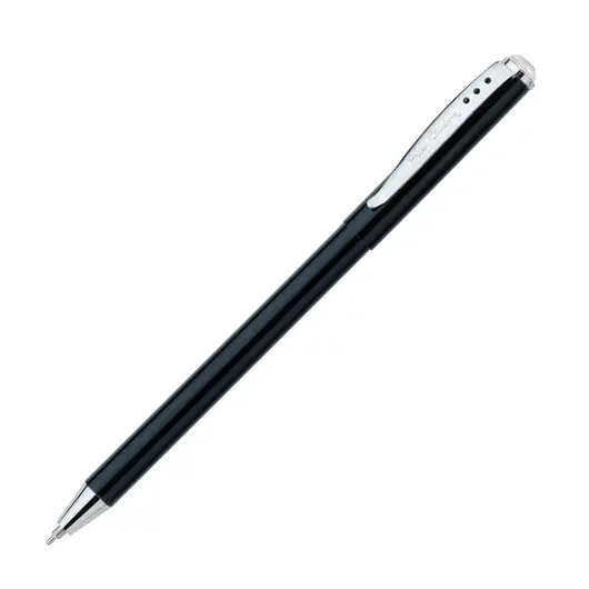 Ручка подарочная шариковая PIERRE CARDIN (Пьер Карден) &quot;Actuel&quot;, корпус черный, алюминий, хром, синяя, PC0705BP, фото 1