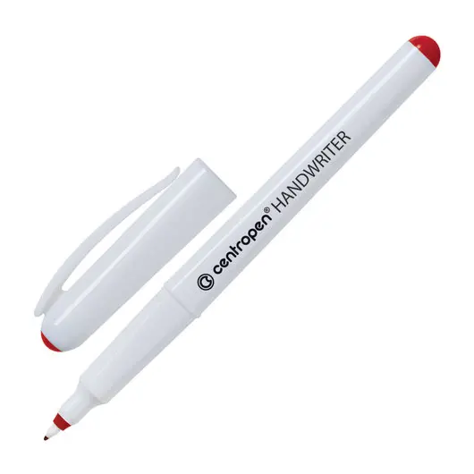 Ручка капиллярная CENTROPEN &quot;Handwriter&quot;, КРАСНАЯ, трехгранная, линия письма 0,5 мм, 4651/1К, фото 1
