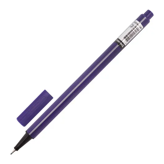 Ручка капиллярная BRAUBERG &quot;Aero&quot;, ФИОЛЕТОВАЯ, трехгранная, металлический наконечник, линия письма 0,4 мм, 142255, фото 2