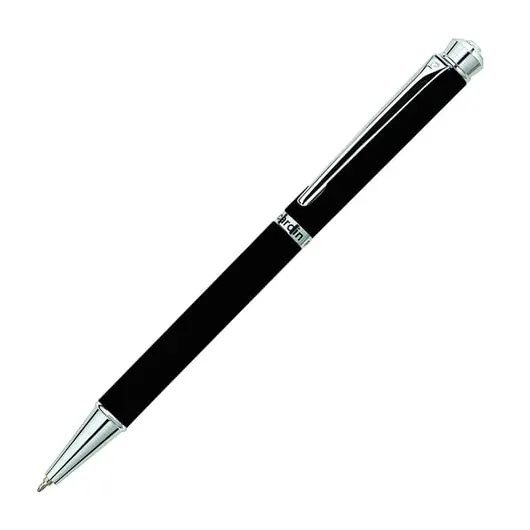 Ручка подарочная шариковая PIERRE CARDIN &quot;Crystal&quot;, корпус черный, латунь, хром, синяя, PC0710BP, фото 1