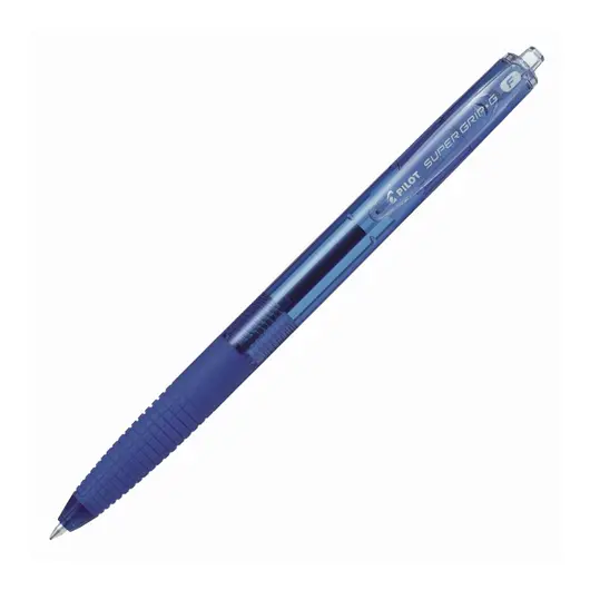 Ручка шариковая масляная автоматическая с грипом PILOT &quot;Super Grip G&quot;, СИНЯЯ, узел 0,7 мм, линия письма 0,22 мм, BPGG-8R-F-L, фото 1