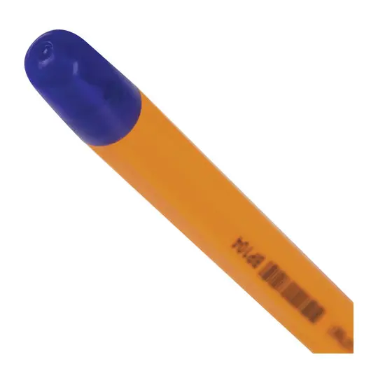 Ручка шариковая STAFF, СИНЯЯ, шестигранная, корпус оранжевый, узел 1 мм, линия письма 0,5 мм, 142661, фото 5