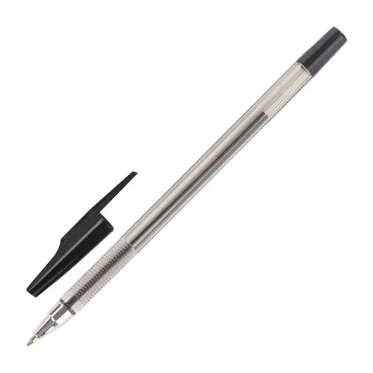 Ручка шариковая STAFF AA-927, ЧЕРНАЯ, корпус тонированный, хромированные детали, 0,7 мм, линия 0,35 мм, 142810, фото 2