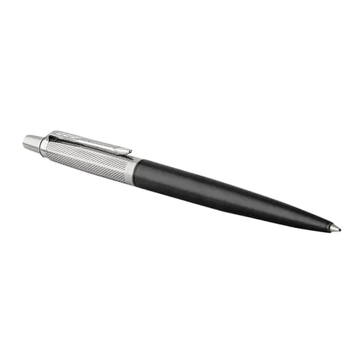 Ручка гелевая PARKER &quot;Jotter Premium Tower Grey Diagonal CT&quot;, корпус черный, детали из нержавеющей стали, черная, 2020644, фото 4
