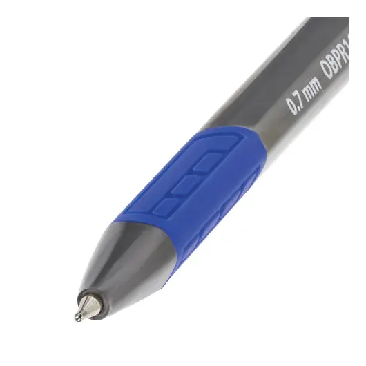Ручка шариковая масляная автоматическая BRAUBERG &quot;Extra Glide R-Grip Grey&quot;, СИНЯЯ, узел 0,7 мм, линия письма 0,35 мм, 142931, фото 3