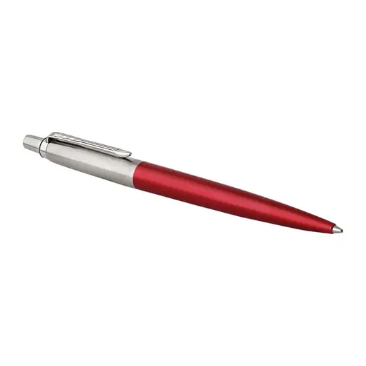 Ручка гелевая PARKER &quot;Jotter Kensington Red CT&quot;, корпус красный, детали из нержавеющей стали, черная, 2020648, фото 4