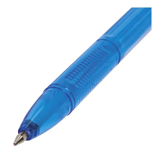 Ручка шариковая BRAUBERG &quot;X-333&quot;, СИНЯЯ, корпус тонированный, узел 0,7 мм, линия письма 0,35 мм, 142828, фото 4