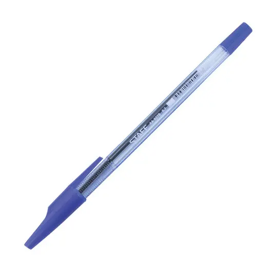 Ручка шариковая STAFF AA-927, СИНЯЯ, корпус тонированный, хромированные детали, 0,7 мм, линия 0,35 мм, 142809, фото 3