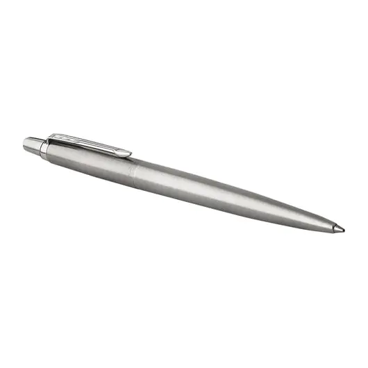 Ручка гелевая PARKER &quot;Jotter Stainless Steel CT&quot;, корпус серебристый, детали из нержавеющей стали, черная, 2020646, фото 4