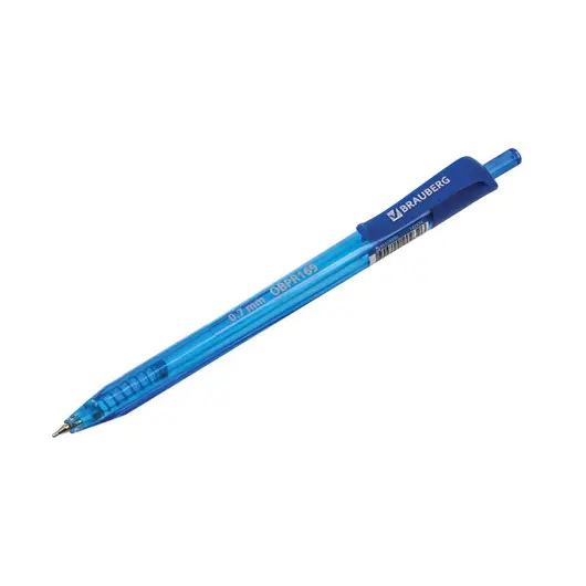 Ручка шариковая масляная автоматическая BRAUBERG &quot;Extra Glide R Tone&quot;, СИНЯЯ, узел 0,7мм, линия письма 0,35 мм, 142934, фото 5