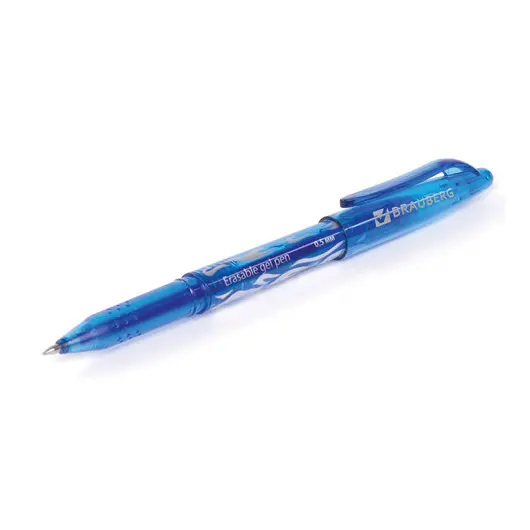 Ручка стираемая гелевая BRAUBERG, СИНЯЯ, узел 0,5 мм, линия письма 0,35 мм, 142823, фото 6