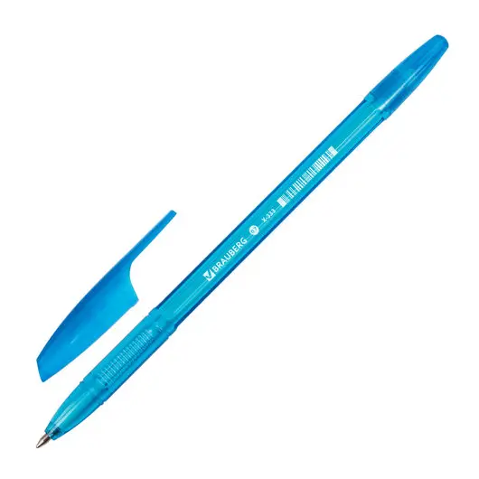 Ручка шариковая BRAUBERG &quot;X-333&quot; NEON, СИНЯЯ, корпус тонированный ассорти, узел 0,7 мм, линия письма 0,35 мм, 142829, фото 5