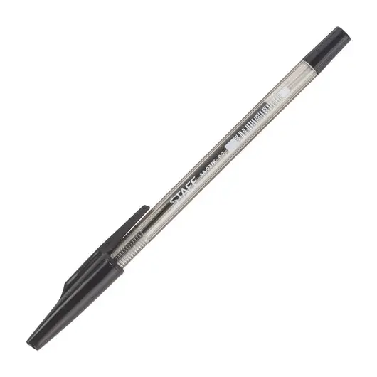 Ручка шариковая STAFF AA-927, ЧЕРНАЯ, корпус тонированный, хромированные детали, 0,7 мм, линия 0,35 мм, 142810, фото 3
