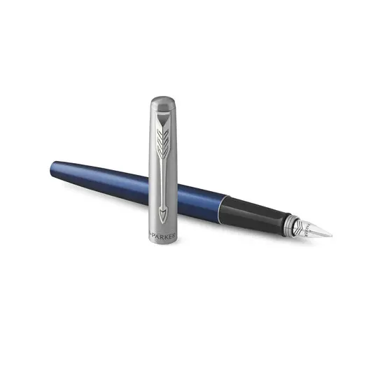 Ручка перьевая PARKER &quot;Jotter Royal Blue CT&quot;, корпус синий, детали из нержавеющей стали, синяя, 2030950, фото 3