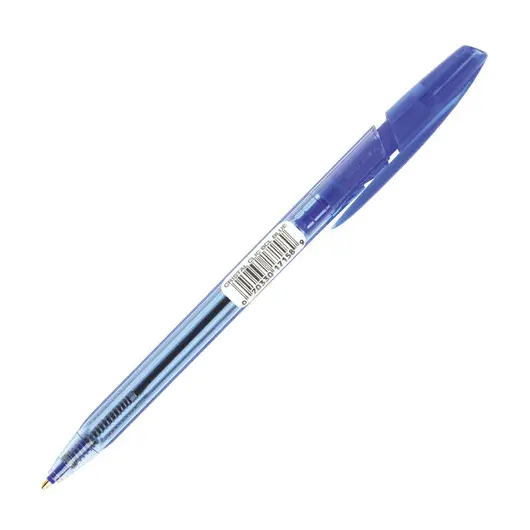 Ручка шариковая автоматическая BIC &quot;Cristal Clic&quot;, корпус тонированный, СИНЯЯ, узел 1 мм, линия письма 0,32 мм, 8507332, фото 2