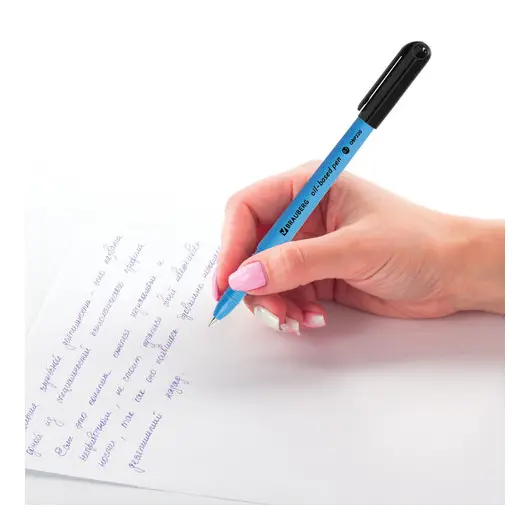Ручка шариковая масляная BRAUBERG &quot;i-Stick Neon&quot;, СИНЯЯ, корпус ассорти, узел 0,7 мм, линия письма 0,35 мм, 142948, фото 12