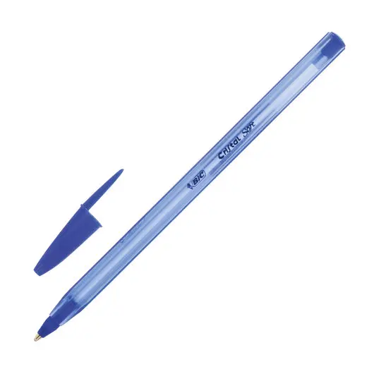 Ручка шариковая масляная BIC &quot;Cristal Soft&quot;, СИНЯЯ, корпус тонированный, узел 1,2 мм, линия 0,35 мм, 951434, фото 1