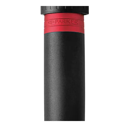Ручка &quot;Пятый пишущий узел&quot; PARKER &quot;Ingenuity Luxury Black Red PVD&quot;, корпус черный, хромированные детали, черная, 1972069, фото 7