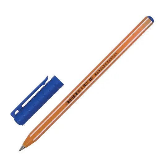 Ручка шариковая масляная PENSAN &quot;Officepen&quot; 1010, СИНЯЯ, корпус оранжевый, узел 1 мм, 1010/60, фото 2