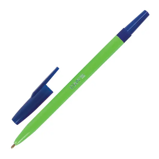 Ручка шариковая STAFF &quot;Neon&quot;, СИНЯЯ, корпус неоновый ассорти, узел 1 мм, линия письма 0,7 мм, 142963, фото 3