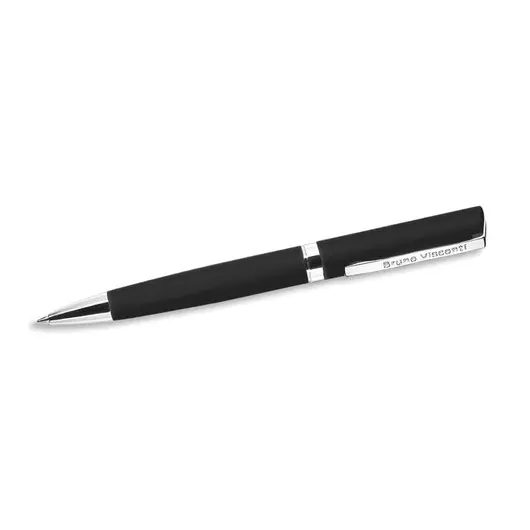 Ручка шариковая BRUNO VISCONTI Milano, металлический корпус черный, узел 1 мм, синяя, индивидуальная упаковка, 20-0224, фото 2