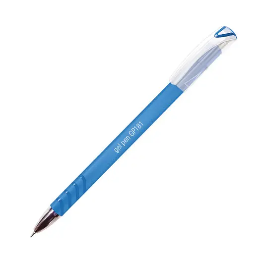 Ручка гелевая STAFF &quot;College&quot;, СИНЯЯ, корпус синий, игольчатый узел 0,6 мм, линия 0,3 мм, 143017, фото 1