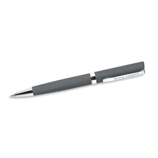 Ручка шариковая BRUNO VISCONTI Milano, металлический корпус серый, узел 1 мм, синяя, индивидуальная упаковка, 20-0227, фото 2