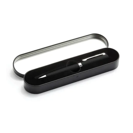 Ручка шариковая BRUNO VISCONTI Milano, металлический корпус черный, узел 1 мм, синяя, подарочный футляр, 20-0224/01, фото 2