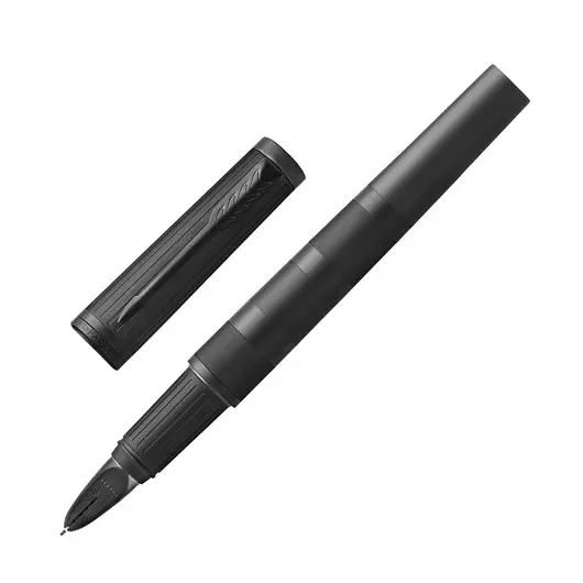 Ручка &quot;Пятый пишущий узел&quot; PARKER &quot;Ingenuity Deluxe Black PVD&quot;, корпус черный, хромированные детали, черная, 1972067, фото 1