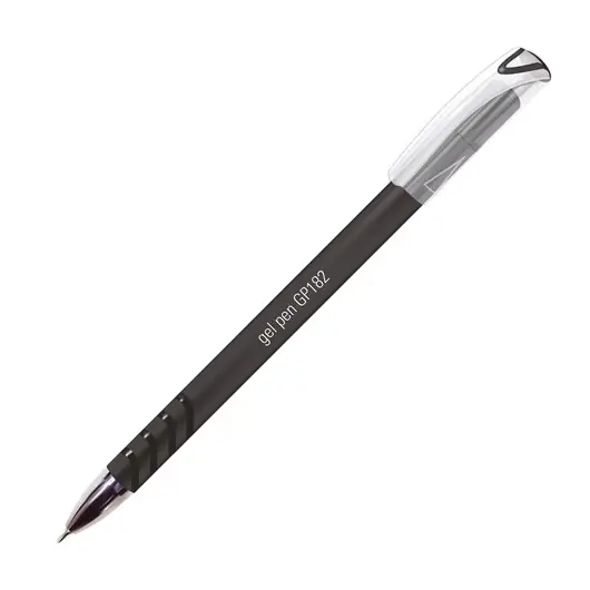 Ручка гелевая STAFF &quot;College&quot;, ЧЕРНАЯ, корпус черный, игольчатый узел 0,6 мм, линия 0,3 мм, 143018, фото 1
