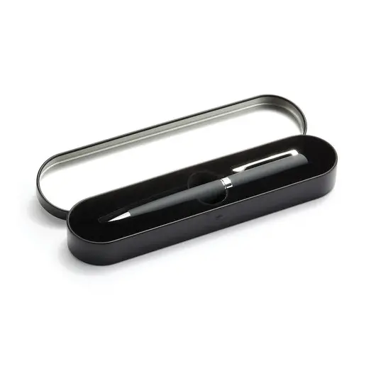 Ручка шариковая BRUNO VISCONTI Milano, металлический корпус серый, узел 1 мм, синяя, подарочный футляр, 20-0227/01, фото 2
