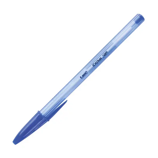 Ручка шариковая масляная BIC &quot;Cristal Soft&quot;, СИНЯЯ, корпус тонированный, узел 1,2 мм, линия 0,35 мм, 951434, фото 3