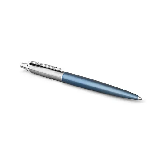 Набор: 2 шариковые ручки PARKER &quot;Jotter Waterloo Blue CT&quot;/&quot;Stainless Steel CT&quot;, с блокнотом, синие, 2062782, фото 4