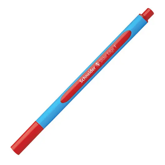 Ручка шариковая SCHNEIDER  &quot;Slider Edge F&quot;, КРАСНАЯ, трехгранная, узел 0,8 мм, линия письма 0,4 мм, 152002, фото 2