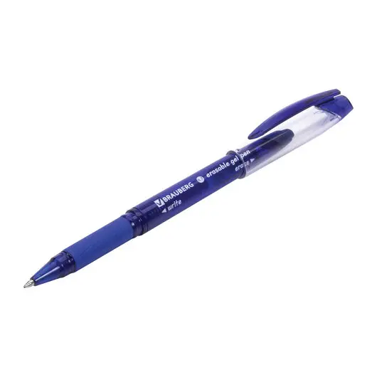 Ручка стираемая гелевая с грипом BRAUBERG &quot;R-Erase&quot;, СИНЯЯ, корпус синий, 0,7мм, линия 0,35 мм,14333, GP203, фото 6