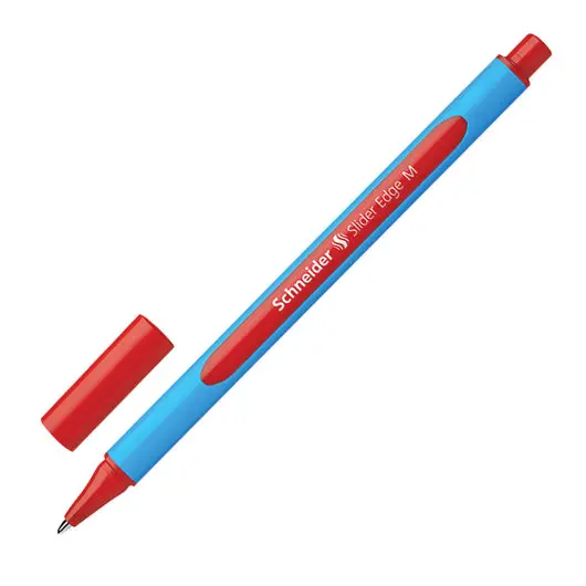 Ручка шариковая SCHNEIDER  &quot;Slider Edge M&quot;, КРАСНАЯ, трехгранная, узел 1 мм, линия письма 0,5 мм, 152102, фото 1