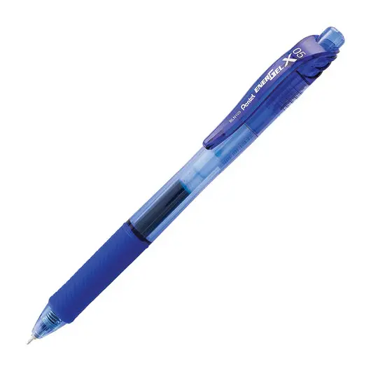 Ручка гелевая автоматическая с грипом PENTEL &quot;Energel-X&quot;, СИНЯЯ, узел 0,5 мм, линия письма 0,25 мм, BLN105-C, фото 1