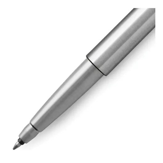 Ручка-роллер PARKER &quot;Vector Stainless Steel CT&quot;, корпус серебристый, детали из нержавеющей стали, синяя, 2025444, фото 4