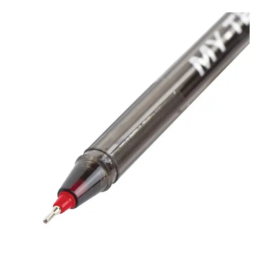 Ручка шариковая масляная PENSAN &quot;My-Tech&quot;, КРАСНАЯ, игольчатый узел 0,7 мм, линия письма 0,35 мм, 2240/25, фото 4
