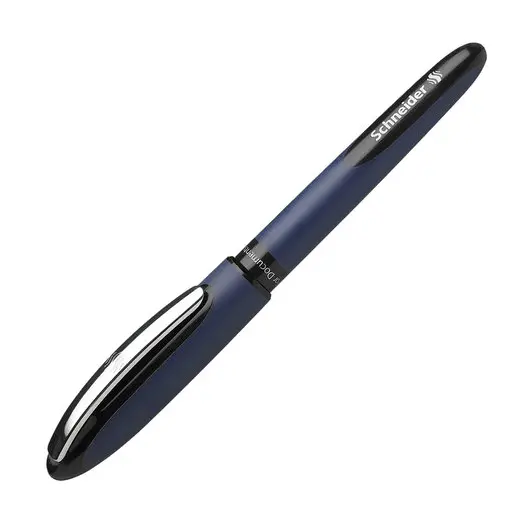 Ручка-роллер SCHNEIDER &quot;One Business&quot;, ЧЕРНАЯ, корпус темно-синий, узел 0,8 мм, линия письма 0,6 мм, 183001, фото 2