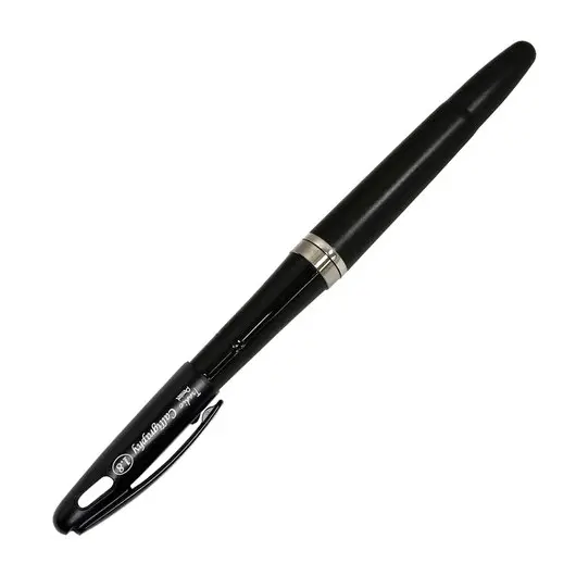 Ручка перьевая PENTEL &quot;Tradio Calligraphy&quot;, корпус черный, линия письма 1,8 мм, черная, TRC1-18A, фото 2