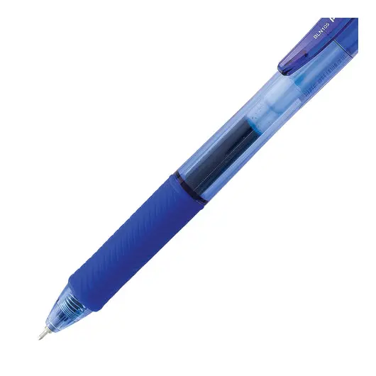 Ручка гелевая автоматическая с грипом PENTEL &quot;Energel-X&quot;, СИНЯЯ, узел 0,5 мм, линия письма 0,25 мм, BLN105-C, фото 3