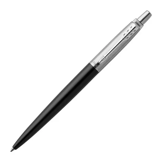 Ручка шариковая PARKER &quot;Jotter Plastic CT&quot;, корпус черный, детали из нержавеющей стали, блистер, синяя, 2096873, фото 1