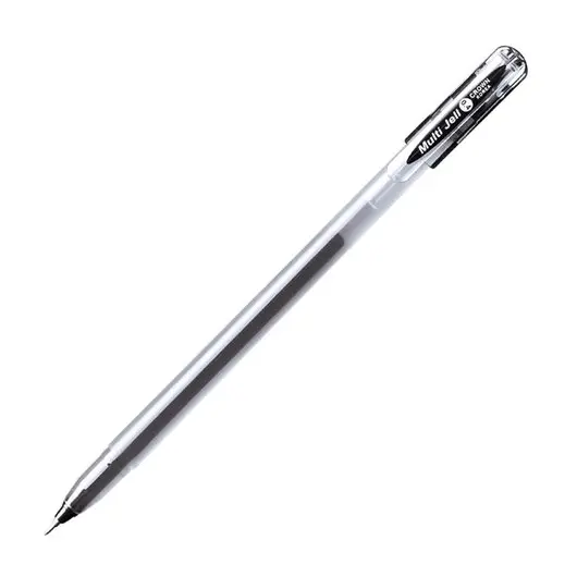 Ручка гелевая CROWN &quot;Multi Jell&quot;,ЧЕРНАЯ, узел 0,4 мм, линия 0,2мм, MTJ-500, ш/к 07294, фото 1
