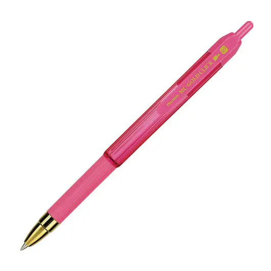 Ручка шариковая масляная автоматическая MUNHWA MC Gold Click, СИНЯЯ, корпус ассорти, 0,7мм, GCC07-02, фото 5