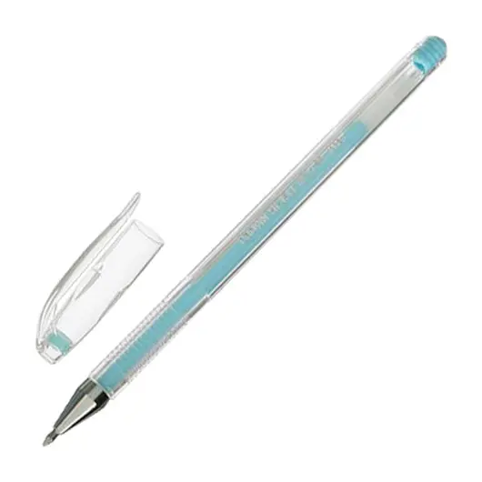 Ручка гелевая CROWN &quot;Hi-Jell Pastel&quot;, ГОЛУБАЯ ПАСТЕЛЬ, узел 0,8мм, линия 0,5мм, HJR-500P, ш/к 05993, фото 1