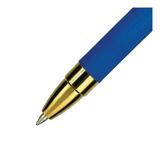 Ручка шариковая масляная автоматическая MUNHWA &quot;MC Gold Click&quot;, СИНЯЯ, узел 0,7мм, GC07-02, фото 2
