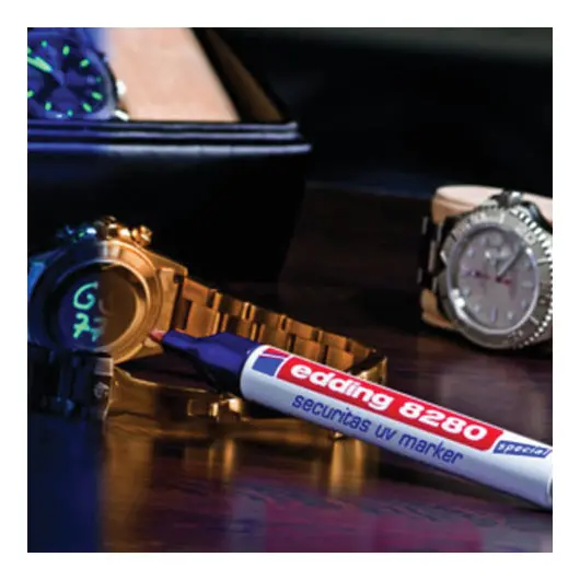 Маркер ультрафиолетовый EDDING 8280, круглый наконечник 1,5-3 мм, E-8280, фото 2