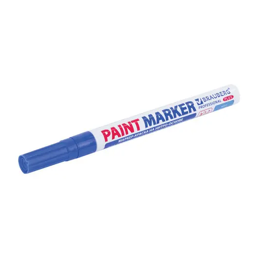 Маркер-краска лаковый (paint marker) 2 мм, СИНИЙ, НИТРО-ОСНОВА, алюминиевый корпус, BRAUBERG PROFESSIONAL PLUS, 151441, фото 9