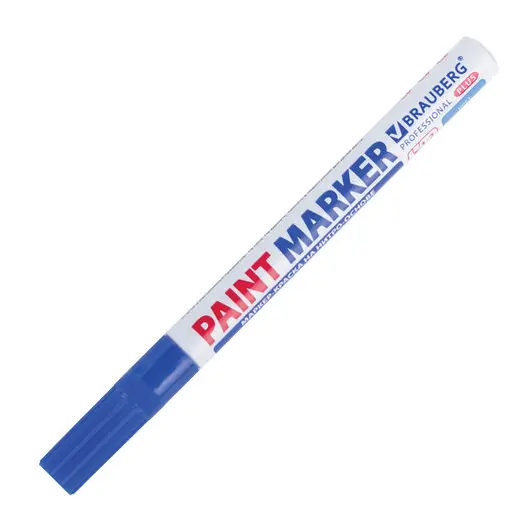 Маркер-краска лаковый (paint marker) 2 мм, СИНИЙ, НИТРО-ОСНОВА, алюминиевый корпус, BRAUBERG PROFESSIONAL PLUS, 151441, фото 4
